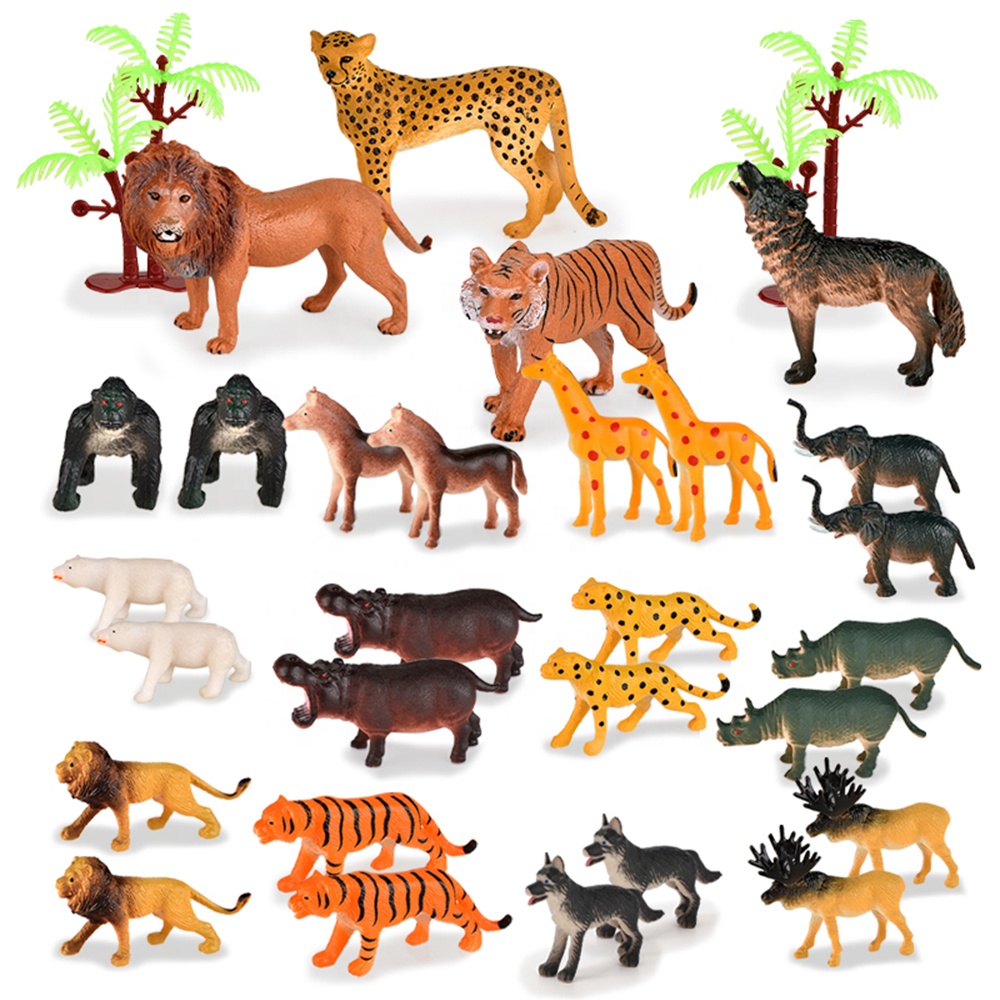 B2c loja on-line selva animal outro brinquedo, mini animal, pequeno, sortido, plásticos, animais para crianças, modelo de zoológico, brinquedos de alta qualidade