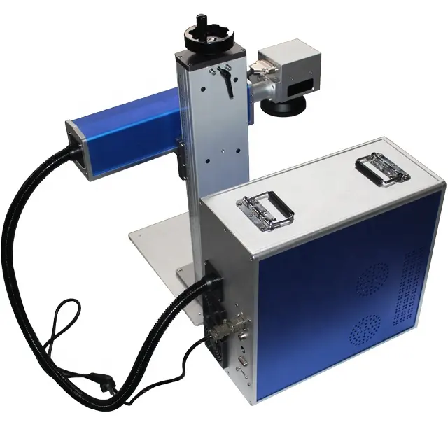 מכונת סימון לייזר סיבים מסוג מפוצל 30W/50W/60W/100W מכונת סימון לייזר סיבי רייקוס