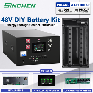 Stock Pologne 3-7 Jours Livraison 48V Boîtier de Batterie Prismatique Empilable DIY JK V19 BMS 200A Équilibrage Actif 5kWh Stockage d'Énergie Solaire Hors Réseau - Product Image 1
