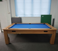 Vente directe usine : Table de jeux multifonction 4-en-1 de 8 pieds (billard, hockey sur air, tennis de table) avec plateau de salle à manger
