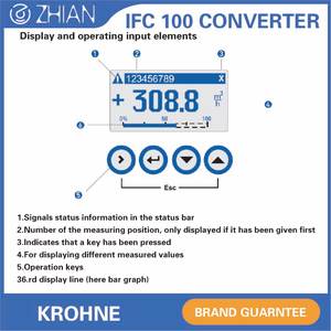 เครื่องวัดอัตราการไหล KROHNE เซ็นเซอร์วัดการไหล DN50 50 มม. 2 นิ้ว OPTIFLUX 1100 เครื่องวัดการไหลแบบแม่เหล็ก - Product Image 2