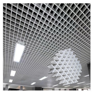 Hot-Bán Đen Nhôm Hợp Kim Lưới Treo Kim Loại Gạch Trần Hiện Đại Chống Cháy Không Thấm Nước Âm Thanh Hấp Thụ Cho Siêu THỊ - Product Image 1