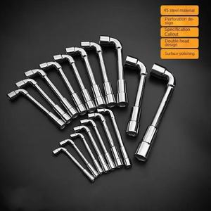L-type Elbow Socket <strong>Wrench</strong> <strong>Set</strong> with Hexagonal <strong>Tube</strong> and Long Rod Screw Auto Repair Metric Steel Pipe <strong>Wrench</strong> - Product Image 6