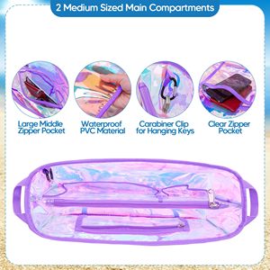 กระเป๋าจัดระเบียบแบบมีสีรุ้งสำหรับใส่ในกระเป๋าชายหาด ใช้ได้กับกระเป๋า Bogg Bag ช่องแบ่งกระเป๋าแบบกันน้ำ - Product Image 5