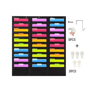 Office Classroom <b>Folder</b> Storage Hanging Bag Hanging <b>File</b> <b>Folder</b> Organizer Wall Hanger for Magazines - Product Image 2