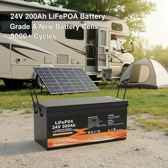 Fuyue Battery Lithium 24v 200ah BT 12v 200ah lithium battery 48V Lifepo4 Battery Packs 100Ah 200Ah 300Ah 400Ah for RVs& Boat