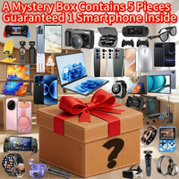 Gegarandeerd Smartphone in 5-delige Mystery Box Elektronica Verrassing met Smartwatch, Oordopjes, Tablet, Willekeurige Tech Gadgets Cadeau