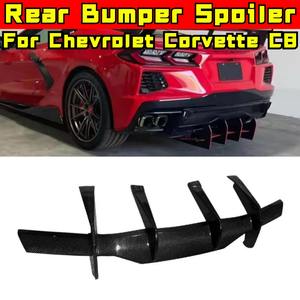 Para Chevrolet Corvette C8, Difusor de Parachoques Trasero de Fibra de Carbono Real, Pieza de Modificación, Protector de Parachoques - Product Image 1