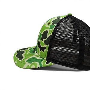 Cómoda Gorra Trucker de Camuflaje con Logotipo Ajustable, 6 Paneles y Malla Trasera para Ropa de Exterior, Pesca, Adultos, Hecha en Vietnam - Product Image 3