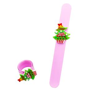 Bracelet promotionnel de Noël en silicone, bracelets à claquer pour enfants - Product Image 3