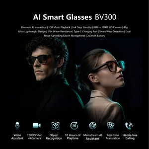 Blackview BV300 4K AI <b>Glasses</b> Color-Changing Smart Translation <b>Glasses</b> Photo Video Recording Waterproof Call Smart Sunglasses - Product Image 3