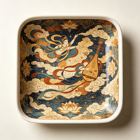 Service de Table Personnalisable en Porcelaine Fine de Luxe, Style Minimaliste Oriental Moderne, en Céramique