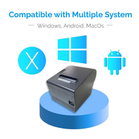 Printer Thermal POS 80mm untuk UberEats DoorDash Skip the Dishes USB WIFI Bluetooth Restoran Kafe Toko