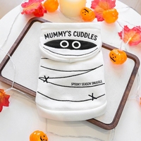 Pull confortable pour animaux de compagnie en acrylique, rayé, pour Noël, Halloween, hiver, tenue de fête pour chiot et chaton