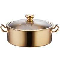 Olla Eléctrica de Acero Inoxidable Zunck para Cocina de Inducción, Olla Caliente China Dividida, Fondue Chinoise, Calentador de Comida