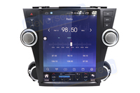 Lecteur vidéo Android pour voiture avec écran tactile DSP, montage sur tableau de bord pour Highlander - GPS CarPlay FM/USB/AUX