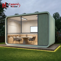 Cammi Capsule House Apple Cabin, Bâtiment Modulaire Préfabriqué, Pod de Bureau Portable, Mini-Maison Mobile de Luxe pour Villa de Vacances
