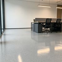 Peinture époxy pour sols en sable coloré prête à l'emploi, revêtement de sol auto-nivelant, peinture époxy pour sols en sable pour terrasse, sous-sol