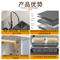 Stand de vente modulaire préfabriqué en acier de qualité commerciale, anti-corrosion, pour événements, cuisine extérieure intégrée, pour salons professionnels