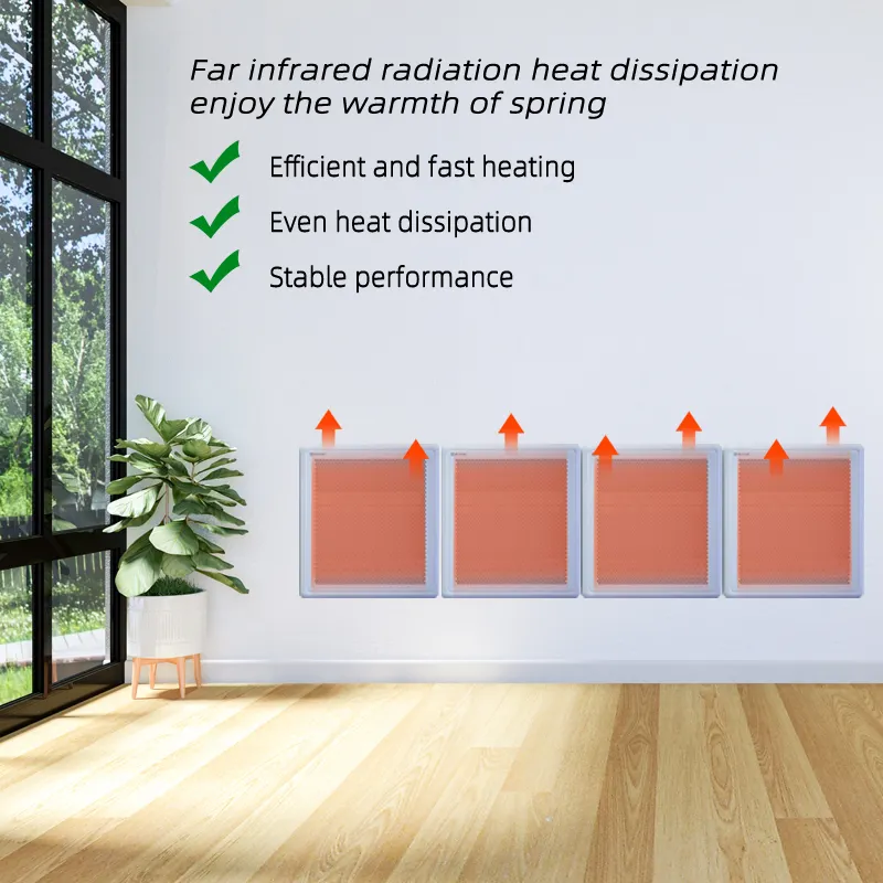 Calentador eléctrico de pared de grafeno de tubo de cerámica Guangdong Warmtact calentador interior para invierno