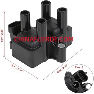 คอยล์จุดระเบิดเชฟโรเลต N200 N300P ขนาด 8x8x6 ซม. 3 ขา อะไหล่ทดแทน DQG1427 - Product Image 1