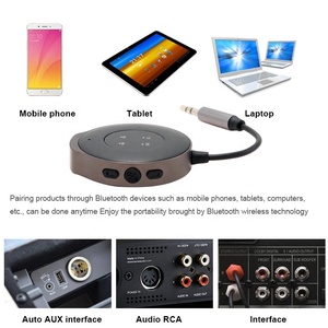 Adaptateur <span class=keywords><strong>Bluetooth</strong></span> 5.3V, <span class=keywords><strong>émetteur</strong></span>-<span class=keywords><strong>récepteur</strong></span> TxRx pour lecteur audio AUX monté sur <span class=keywords><strong>voiture</strong></span> avec combinaison chargeur - Product Image 4