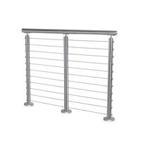 Système de garde-corps en câble d'acier inoxydable personnalisé pour intérieur et extérieur, idéal pour la décoration de villas et résidences