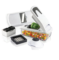Mandoline multifonctionnelle manuelle en acier inoxydable, coupe-légumes, hachoir, trancheuse alimentaire