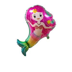 Globos de helio con personajes de dibujos animados para fiestas, globos de pollo de la suerte, Mermaid, Mary, Cat - Product Image 1