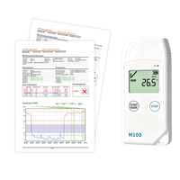 Registrador de Datos de Temperatura USB Multiusos M100 con Certificación CE Personalizada y Reporte en PDF