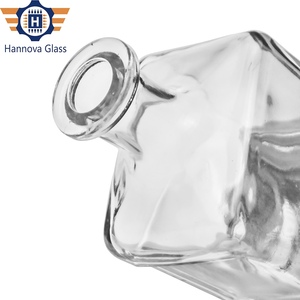 Hot Sale 500ml <strong>Mini</strong> Transparent Square Glass <strong>Bottle</strong> for Whisky Liquor Alcohol Spirits Beverage Juice Packing <strong>Bottles</strong> - Product Image 5