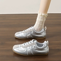 Baskets plates rétro pour femmes, à lacets, semelle souple, chaussures de sport tendance pour la marche quotidienne