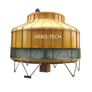 100TON Low Noise Long Life Water Cooling Tower Cross Flow FRP PVC Film Hero-tech 78.1m3/h Provided 3PH 380V 50HZ 700CMM CN;GUA