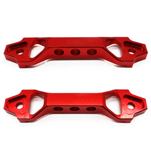 Auso-Racing Aluminum Alloy Battery <b>Bracket</b> For Honda Civic 2002-2005 Red Long And Short Specification - Product Image 2