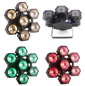 Yeni led DJ bar ışığı 7 kafaları 40w rgbw kar yaprakları cob led dmx sahne kör lamba - Product Image 1