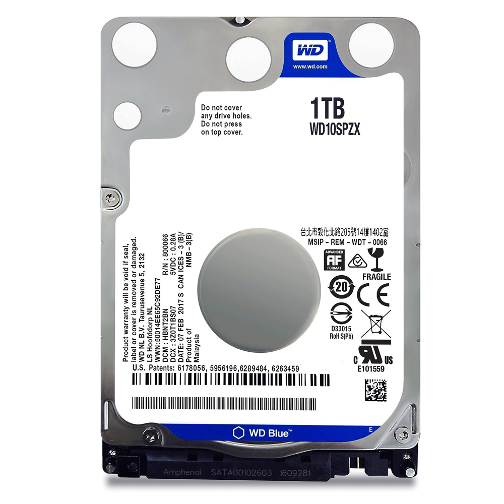 Toptan WD mavi Hdd 2TB 1TB 500GB 250GB 750GB dahili sabit Disk 2.5 inç yenilenmiş HDD Laptop için