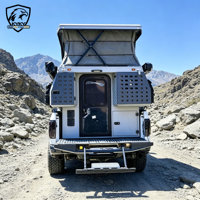 Huntoo - Camping-car pliable de luxe léger 4x4 pour pick-up, tente pop-up pour 2-3 personnes, camping-car avec style moderne