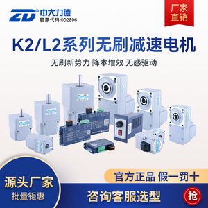 Motorreductor ZD de 80 mm K2L2 DC sin escobillas, de ángulo recto, con eje paralelo, 200 W - Product Image 5