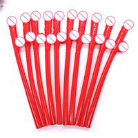 10 Pcs Drinken Penis Rietjes Bruids Douche Sexy Hen Night Willy Penis Nieuwigheid Naakt Stro Voor Bar Vrijgezellenfeest Levert
