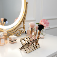 Vente directe des fabricants, porte-pinceaux de maquillage en bois avec logo personnalisé, organisateur ACC-133 FCA, emballage en vrac, fabriqué en Chine, meilleure qualité