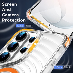 เคสโทรศัพท์ใสแบบแม่เหล็กสำหรับ Samsung S26 S24 S25 Ultra Plus รองรับการชาร์จไร้สาย ป้องกันการกระแทกทั้งสี่มุม ขายส่ง - Product Image 5