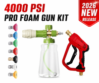 Canon à mousse professionnel réglable de 1000 ml, pistolet de lavage haute pression, kit d'outils pour le lavage de voitures, lance à mousse de neige, pistolet pulvérisateur