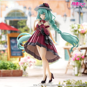 Figura Coleccionable Original de Anime Waifu, Serie Miku Trio Try IT, Versión Vestido Rojo, PVC ABS Auténtico, en Caja Original, Venta al Por Mayor - Product Image 3