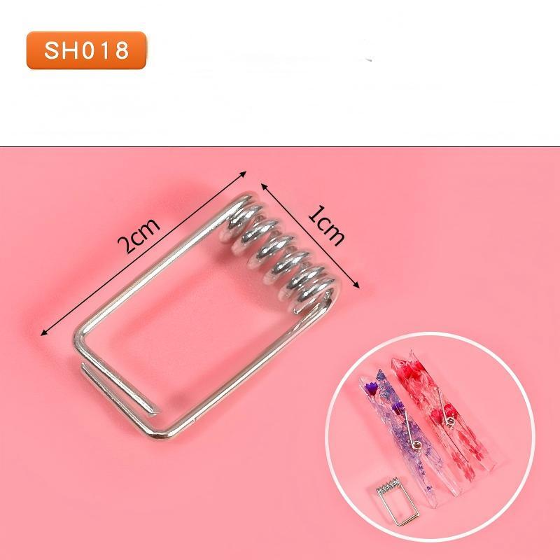 SH018 Clips argentés moyens (paquet de 6)