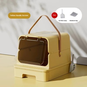 <span class=keywords><strong>Bac</strong></span> à litière pour chat extra large bon marché <span class=keywords><strong>Bac</strong></span> à litière pour chat lavable et amovible anti-éclaboussures pour grands chats - Product Image 3