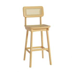 <b>Rattan</b> Solid Wooden <b>Chair</b> for Home Restaurant Hotel Furniture Dinning Room <b>Chairs</b> Woven Wicker <b>Dining</b> <b>Chair</b> - Product Image 4