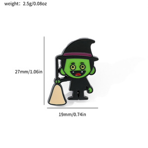Broche Electrochapado de Halloween con Diseño de Dibujos Animados Divertidos: Calabaza, Momia, Drácula, Monstruo de <span class=keywords><strong>Hotel</strong></span> Transylvania - Product Image 2