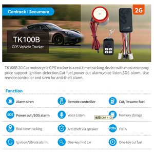 Tk100b động cơ nhiên liệu từ xa cắt theo dõi thiết bị tìm thấy chìa khóa của bạn với điện thoại di động của bạn theo dõi GPS di động - Product Image 3