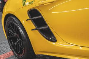 TAKD-Grille d'entrée d'air latérale en carbone direct d'usine, ailerons arrière universels, nouvelle condition, Offre Spéciale pour Porsche 718 Cayman <span class=keywords><strong>Boxster</strong></span> - Product Image 4