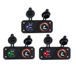 Phổ Mini Xe Tàu Tân Trang Đa Chức Năng Bảng Điều Chỉnh <span class=keywords><strong>12V</strong></span> Xe Thuốc Lá Nhẹ Hơn Cắm Đa Cổng USB Car Charger Ổ Cắm - Product Image 1